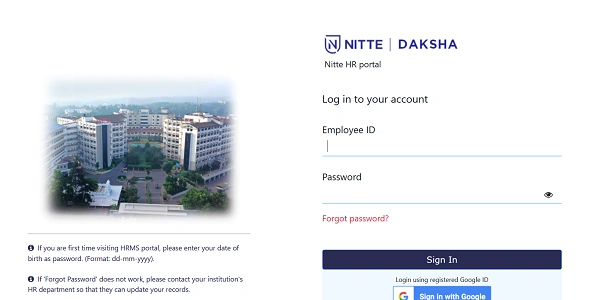 HRMS NITTE DAKSHA