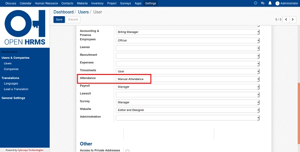 View Attendance Details in HRMS