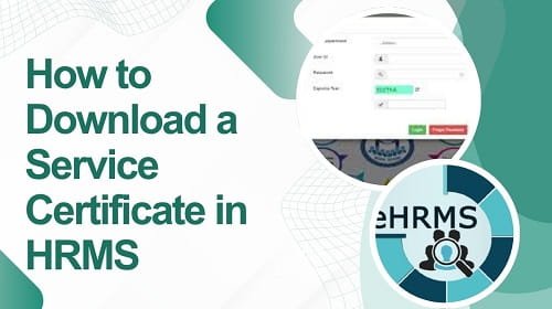 How to Download a Service Certificate in HRMS