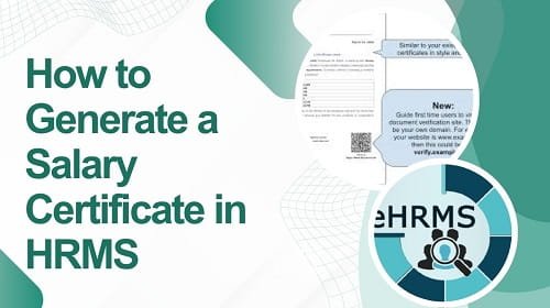 How to Generate a Salary Certificate in HRMS