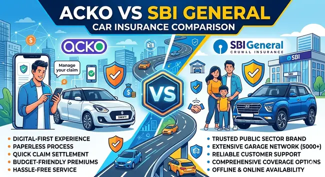 Acko vs SBI General Car Insurance: Which Is Better?